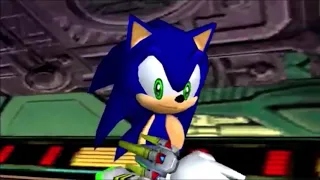 It's the final confrontation between Sonic and Shadow in sa2 but the sound mixing is worse