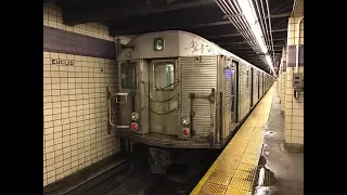 NYC Subway HD 60fps: Hopscotching Budd R32 A & C Trains (23rd Street to Euclid Avenue) 6/24/17