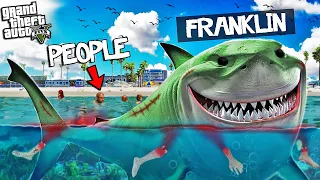 FRANKLIN becomes the ZOMBIE SHARK in GTA 5 (Apocalypse)