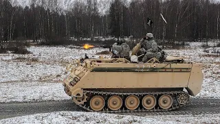 An overview of US M113 tracked armored personnel carrier from the inside by ukraine army. #america
