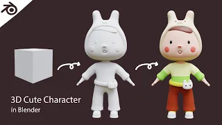 3D Simple Character | Blender Tutorial for Beginners [RealTime] | Free Model