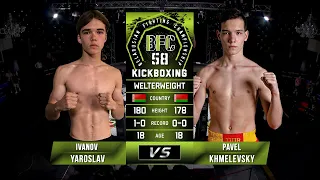 №2 IVANOV YAROSLAV vs PAVEL KHMELEVSKY BFC 58
