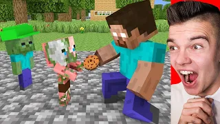 Najśmieszniejsza Animacja: SŁODKIE DZIECI POSZŁY DO SZKOŁY POTWORÓW w Minecraft!