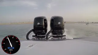 Boat test, twin Mercury Verado 400r with 30p Hering Propellers (Speed in MPH)