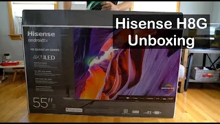 Hisense 55H8G Quantum-Series Android 4K ULED Smart TV (2020 Model) Unboxing & Setup