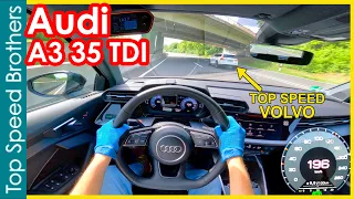 Audi A3 (8Y) 35TDI (2022) AUTOBAHN POV TOP SPEED 🚀 #TopSpeedBrothers