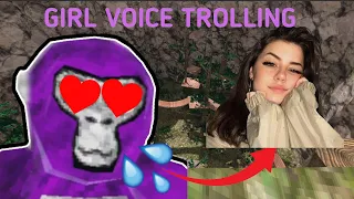 I GIRL voice trolled in Gorilla Tag!(Gorilla Tag girl voice trolling part 4)