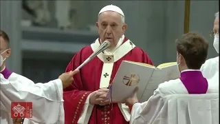 29 giugno 2021, Papa Francesco celebra nella Solennità dei Santi Pietro e Paolo