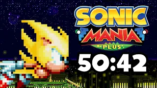 Sonic Mania Plus - Sonic+Tails Good Ending in 50:42 RTA