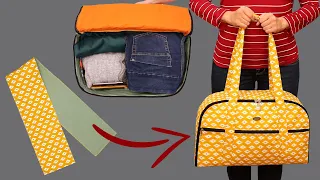 I sewed a travel bag simply and easily - a detailed tutorial!