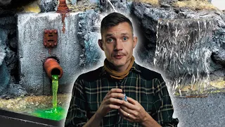 Flowing water effects - sewage, toxic waste & waterfalls