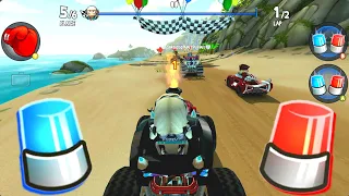 Permanent Police Chase Tournament! Roxy & Hot Wheels🚨Beach Buggy Racing 2