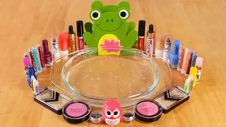 Mixing Makeup, Glitter and Mini Glitter Into Clear Slime ! MOST SATISFYING SLIME VIDEO ! Part 14