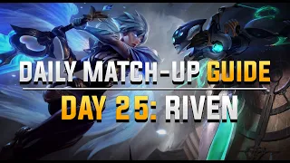 DAILY CAMILLE MATCH-UP GUIDE. DAY 25: Riven.