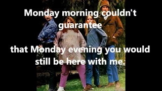 Monday, Monday  THE MAMAS & THE PAPAS (with lyrics)