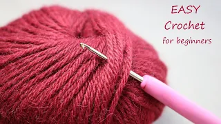 Замечательный и очень простой УЗОР КРЮЧКОМ легкое ВЯЗАНИЕ для новичков EASY Crochet for beginners