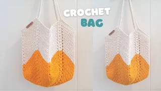 DIY Crochet Bag | Crochet Granny Square Bag | 2 Tones Crochet Shoulder Bag | ViVi Berry Crochet