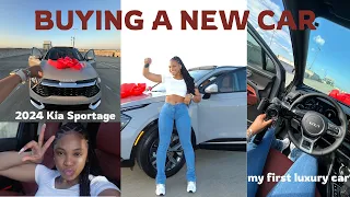 Buying My First LUXURY CAR | 2024 Kia Sportage SX | Car Tour | Tips | Buy A New Car With ME |