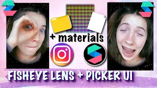 Fisheye Lens Filter in Spark AR + Picker UI | Easy Tutorial + Materials Provided