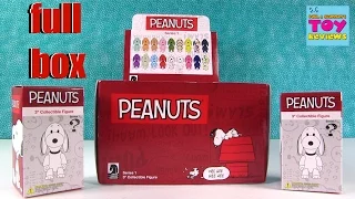 Snoopy Peanuts Qee Vinyl Figures Series 1 Full Box Opening Collectible Figure | PSToyReviews