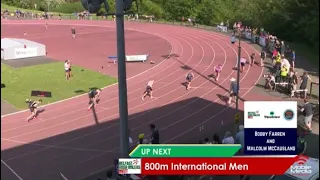 Men’s International 800m at the 2024 Belfast Irish Milers Meet in Association With Tripadvisor