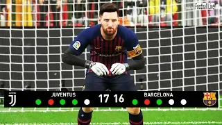 PES 2019 | goalkeeper C.RONALDO vs goalkeeper L.MESSI | Penalty Shootout | Juventus vs Barcelona