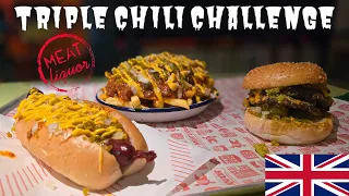 MEATliquors Bar & Restaurant Leeds United Kingdom Triple Chili Challenge w/ Notorious B.O.B.