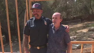 Carmichael Man Reunites With Firefighter Who Saved Him From House Fire