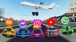 Extreme car driving simulator || 5 Apps vs Airplane ✈️😱🔥. part - 1.