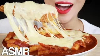 ASMR CHEESE FONDUE+MOZZARELLA CORN DOG+SPICY RICE CAKES TTEOKBOKKI Eating Sounds Mukbang