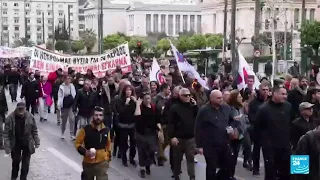 Grecia: huelga generalizada y descontento en las calles por el siniestro de dos trenes