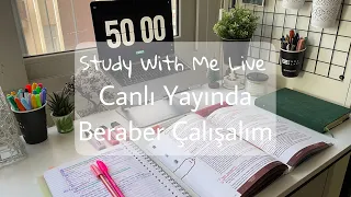 Study With Me Live 5 hours | Canlı Yayında 5 saat Beraber Çalışalım