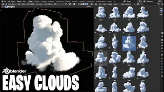 2 Ways for Volumetric Clouds in Blender  ( + Cloud Generator )