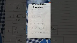 Differentiation formulae ||physics class 11 #neet2024