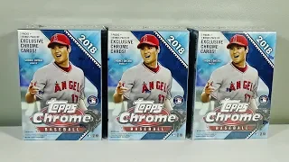 2018 Topps Chrome Baseball 3 Blaster Box Break! Awesome!