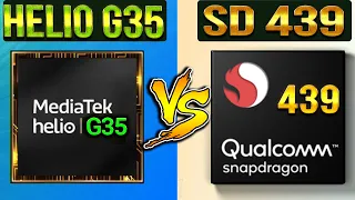 Mediatek Helio G35 Vs Snapdragon 439🔥 | Which Is BETTER?🤔 | Qualcomm Snapdragon 439 Vs Helio G35