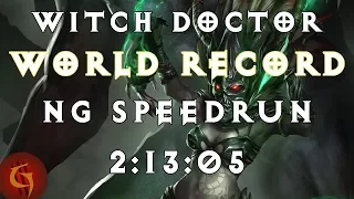 Diablo 3 Witch Doctor Any% NG Former World Record Speedrun 2:13:05