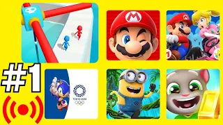 All Race games: Talking tom Gold run, Mario Run, Mario Kart Tour, Face Race 3D, Minion Rush Sonic T