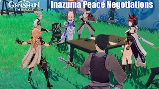 Genshin Impact - Kokomi & Kujou Sara Peace Negotiations (Shogunate vs Resistance)