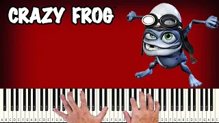 Axel F - Crazy Frog - PIANO TUTORIAL