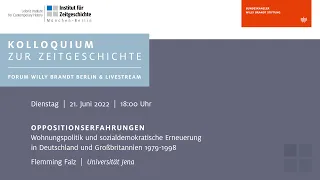 Oppositionserfahrungen in Deutschland und Großbritannien 1979–1998 (Kolloquium zur Zeitgeschichte)