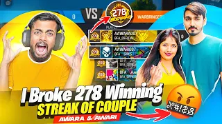 Breaking 278 Winning Streak Of Couple Aawara & Aawari Angry Abuse 🤯
