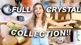 HUGE CRYSTAL COLLECTION  + FULL (house) TOUR  *updated* || Spirituality, Manifestation, Crystal Use