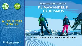 Grüner Salon: Klimawandel & Tourismus: Ist ein CO2-freier Winterurlaub möglich?