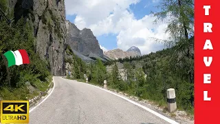 Driving in Italy 8: Falzarego Pass II (Arabba - Cortina) 4K 60fps