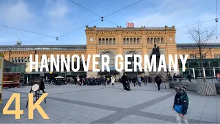 Walking Tour In Hannover Germany -4K 60fps /Rundgang durch Hannover گشتی در شهر هانوفر آلمان