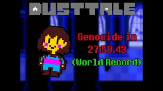 [FWR] Dusttale Speedrun (Genocide) in 27:59.43