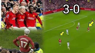 Man United 3-0 West Ham 🔥, Unstoppable Hojlund goal, Garnacho brace destroy the Hammers