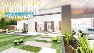 Summer Modern Mansion → Speed Build Bloxburg (No Gamepass)