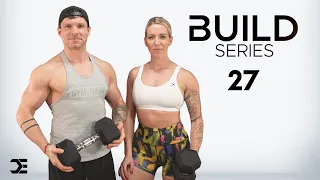 40 Min CHEST, SHOULDERS & TRICEPS WORKOUT with DUMBBELLS | 6 Week Build Series - Day 27